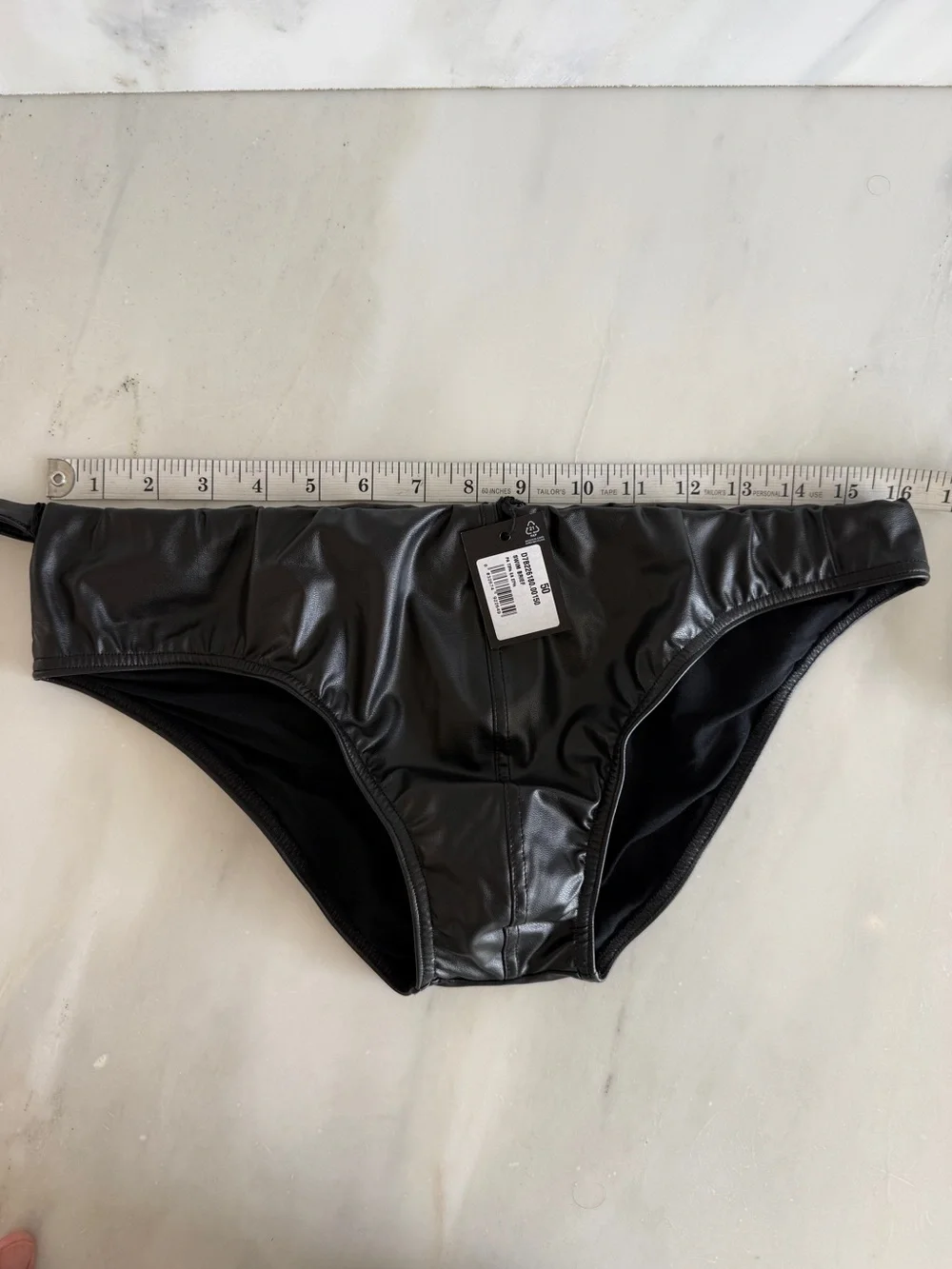 Black DSQUARED2 Bikini Bottoms with Waist Strap - Picture 2 of 5